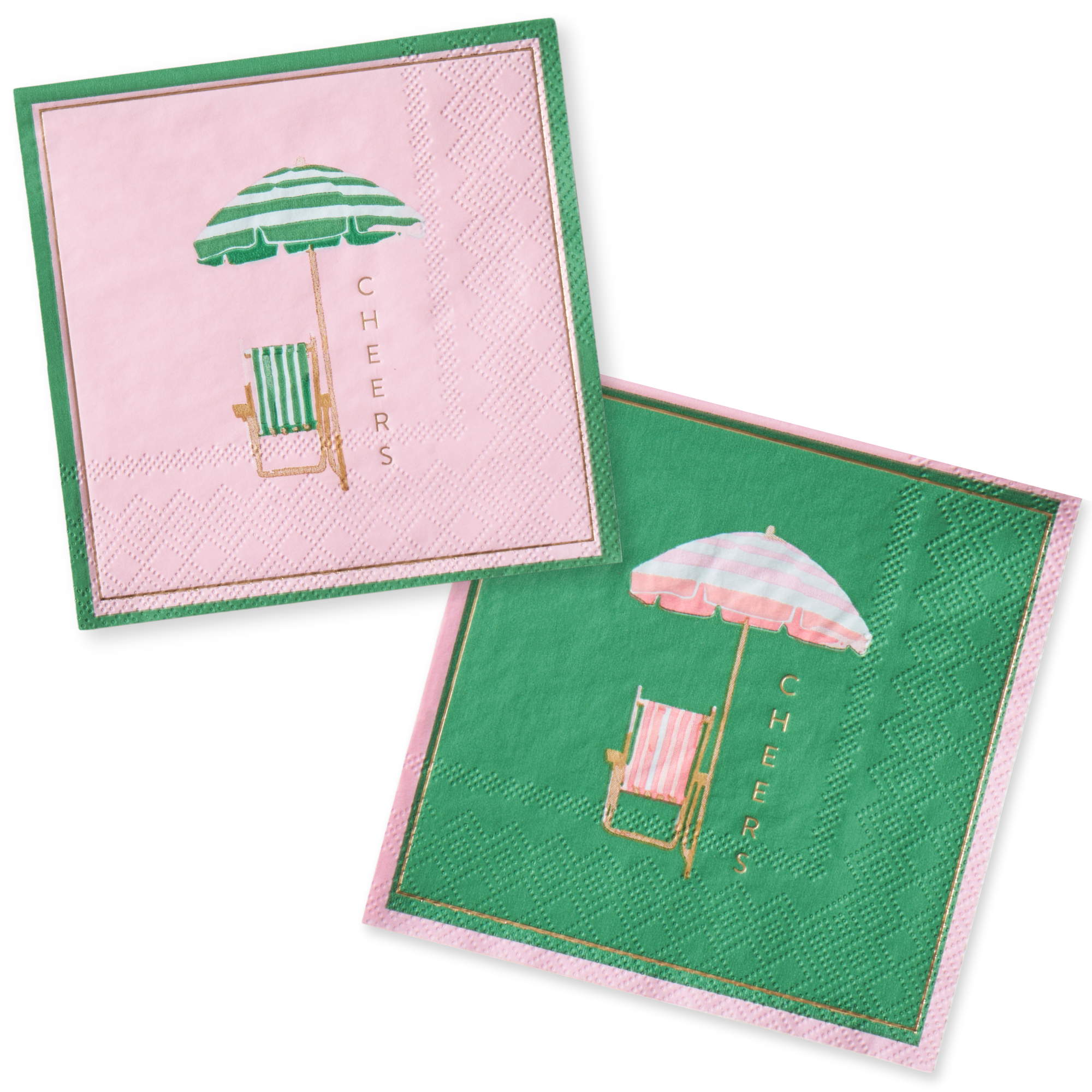 Palm Beach - Cheers Cabana Umbrella Cocktail Napkin