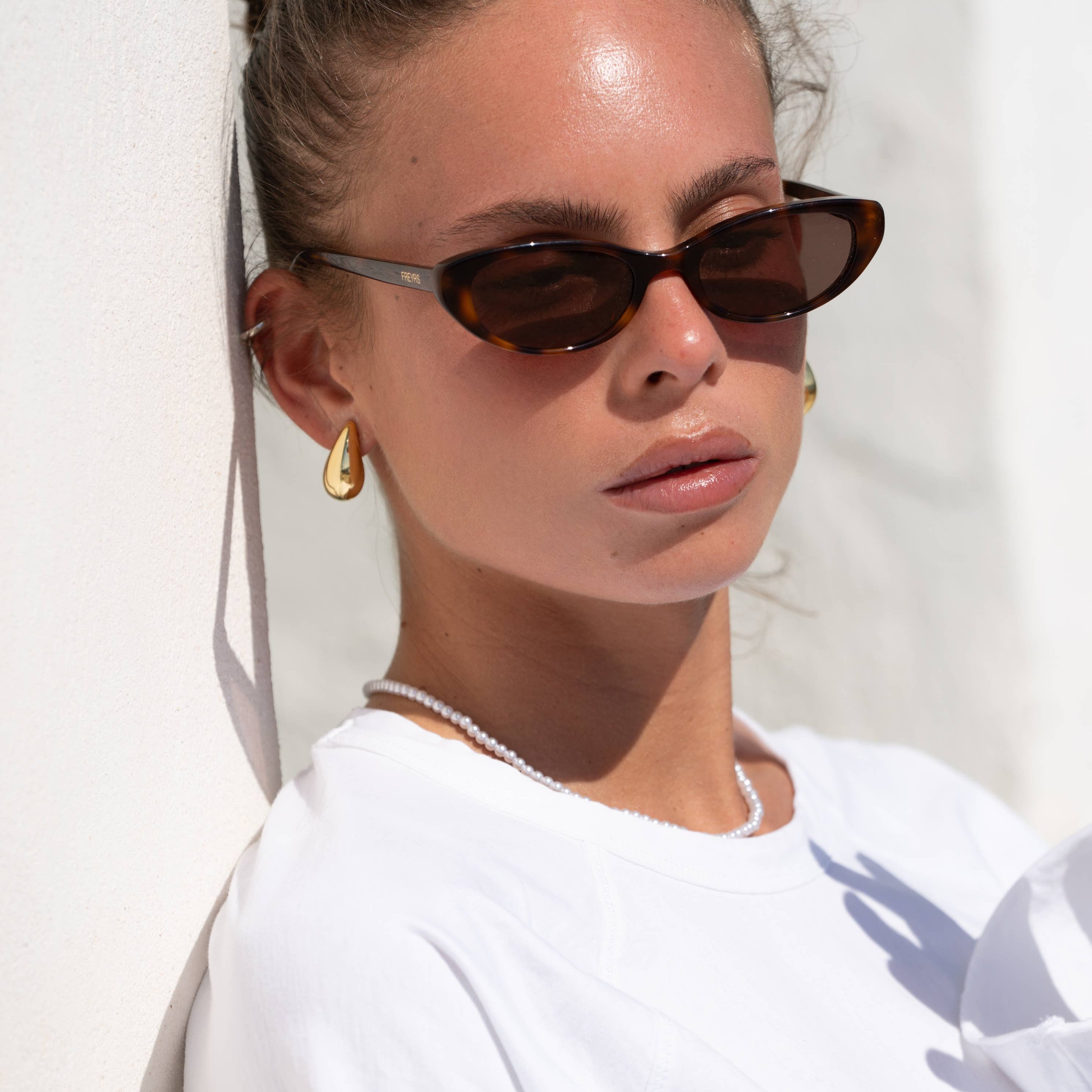 Kaia Acetate Cat Eye Womens Sunglasses