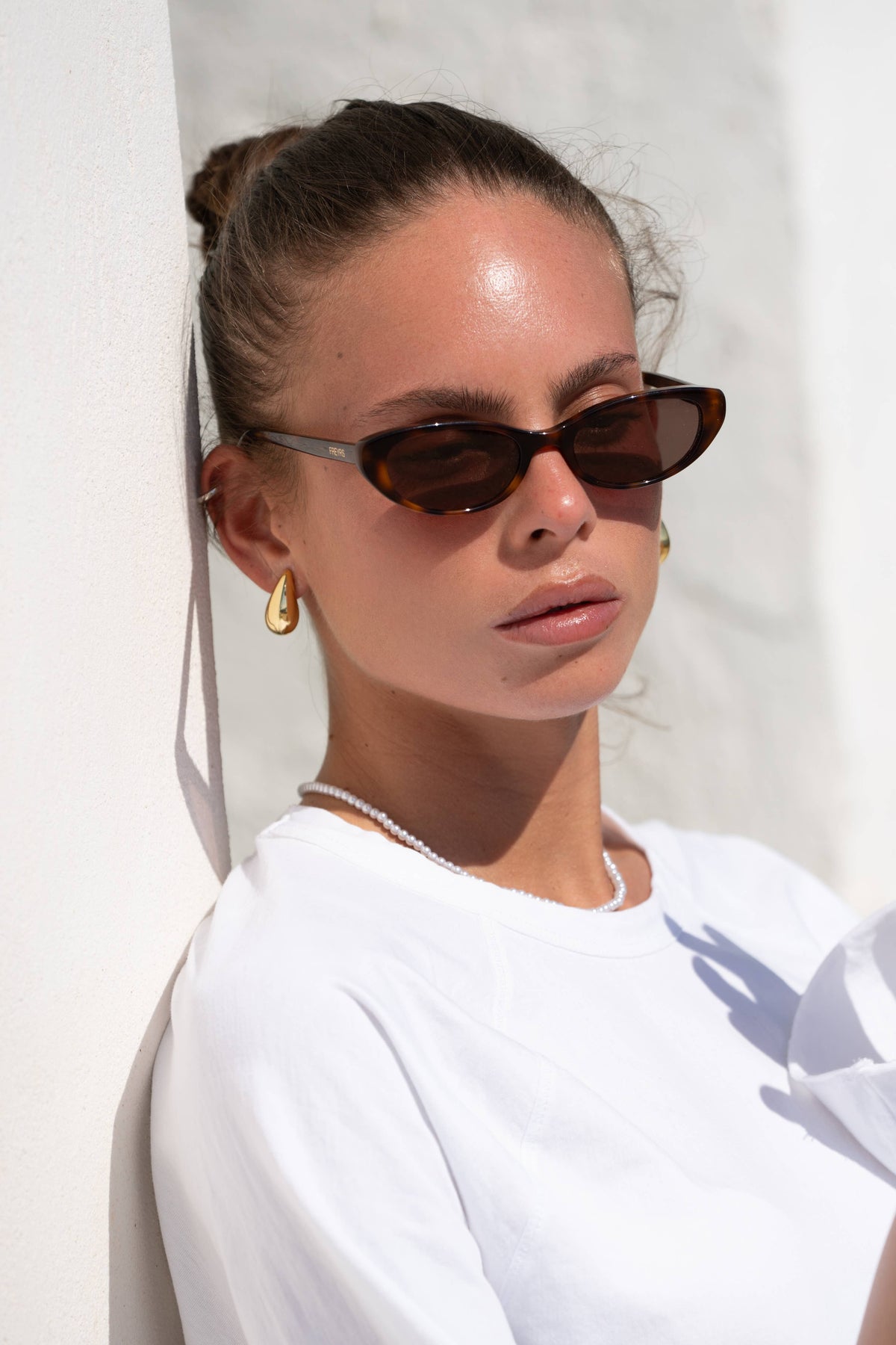 Kaia Acetate Cat Eye Womens Sunglasses