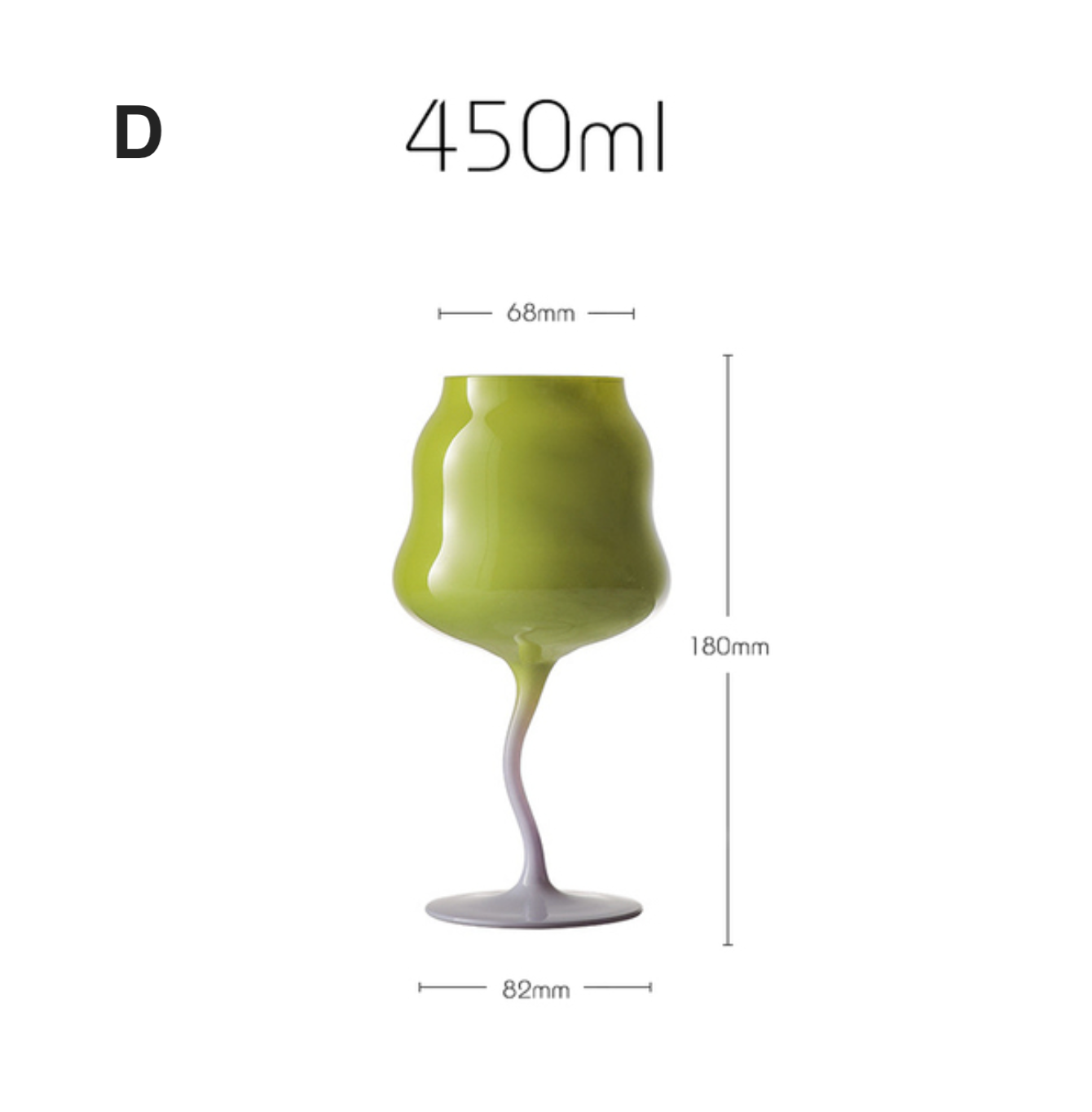 Retro Crystal Wine Glass