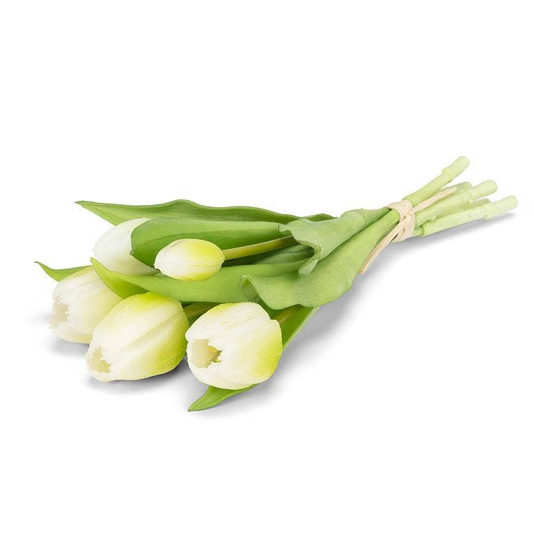 Lifelike 5 Stem Tulip Bunch-12"H