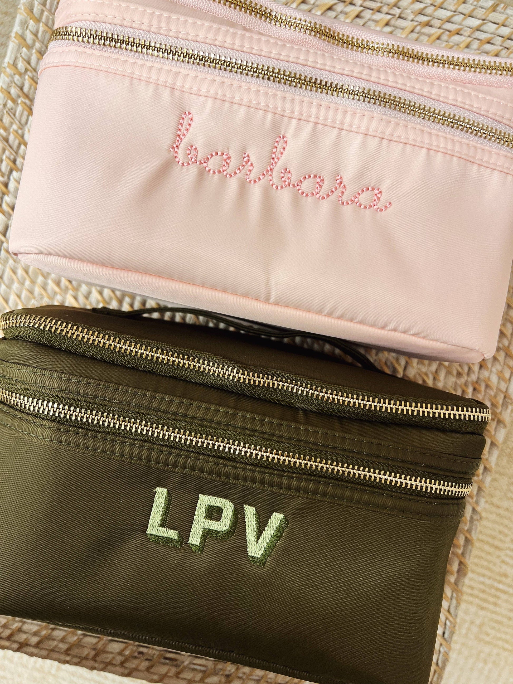 Trvl x Biscuit Shelby Green Train Case