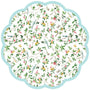 Lila Chinoiserie Scalloped Paper Placemats | Set of 24