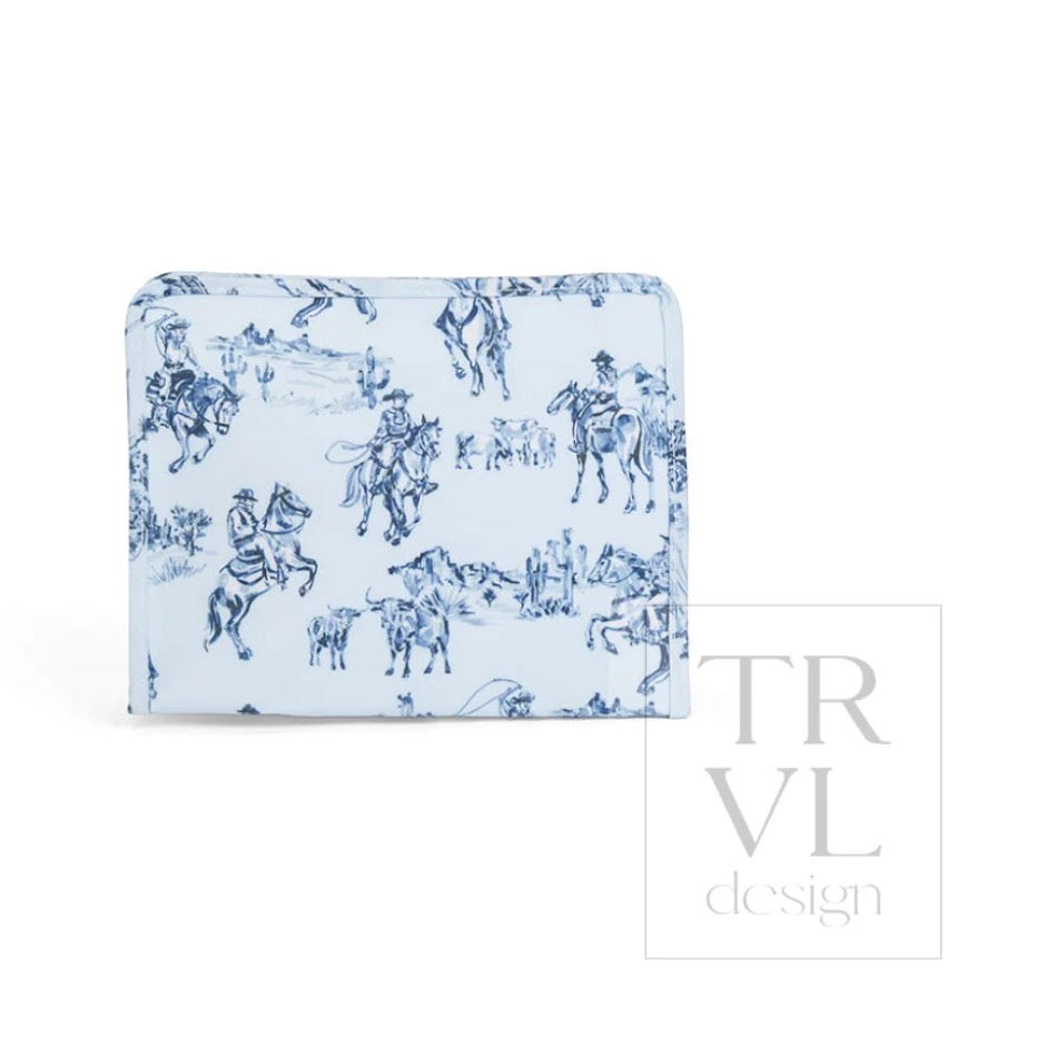 ROADIE Medium Zip Pouch - Cowboy Toile