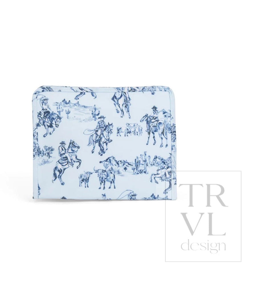 ROADIE Medium Zip Pouch - Cowboy Toile