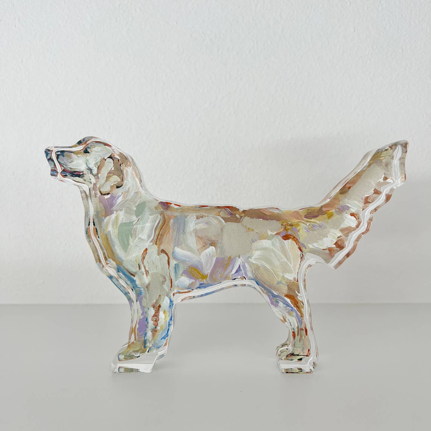 "Golden Retriever Light" Acrylic Block