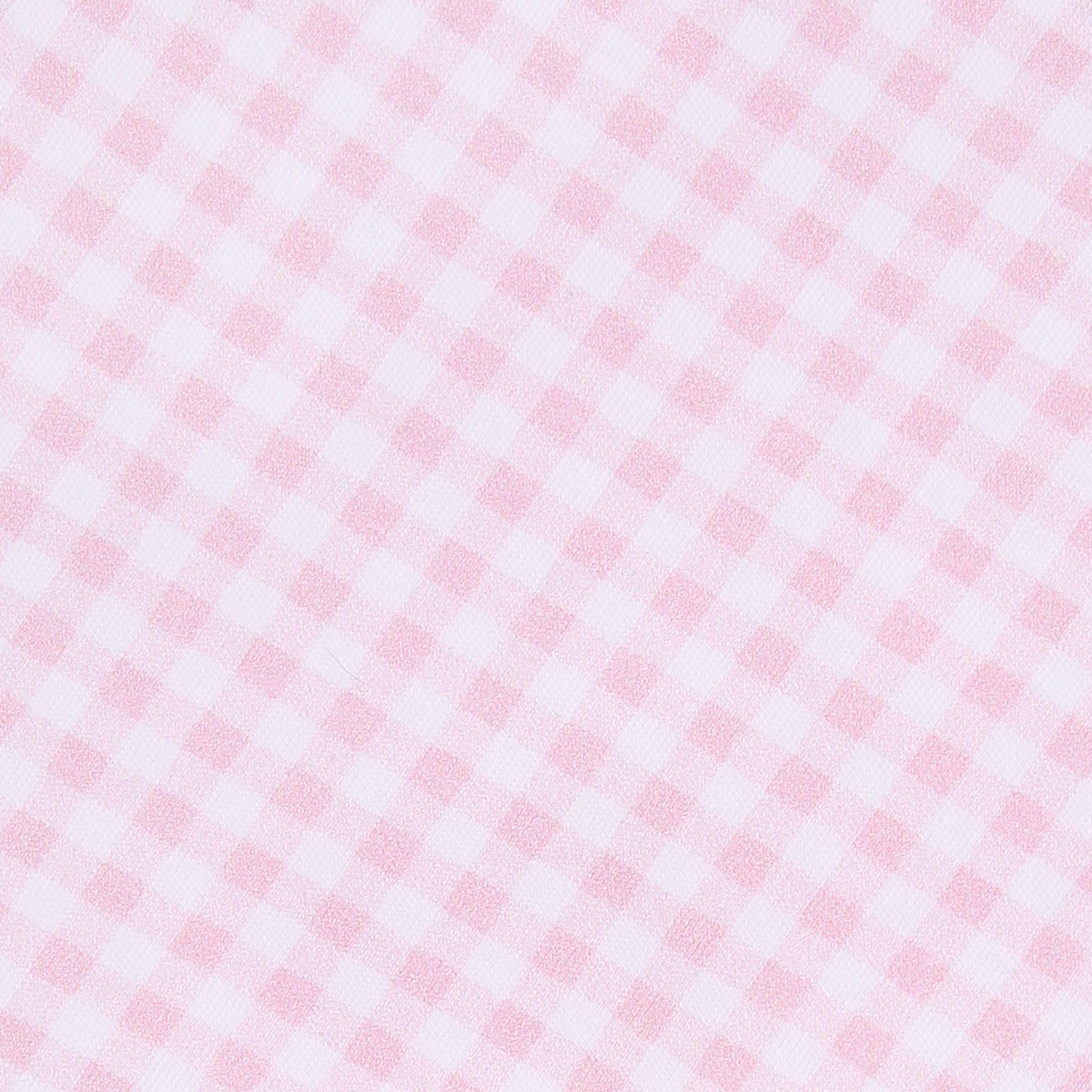 Mini Checks Collared S/S Bubble - Pink