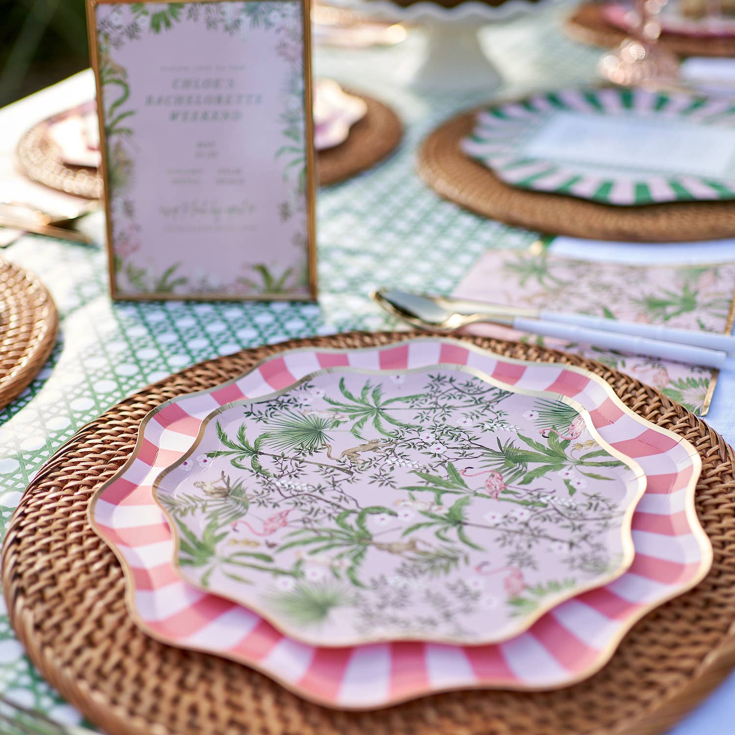 Palm Beach - Dessert Paper Plates - Party Plates