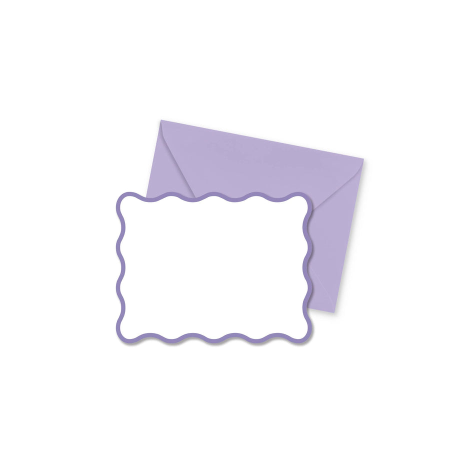 Wavy Lavender Notecards | Set of 8