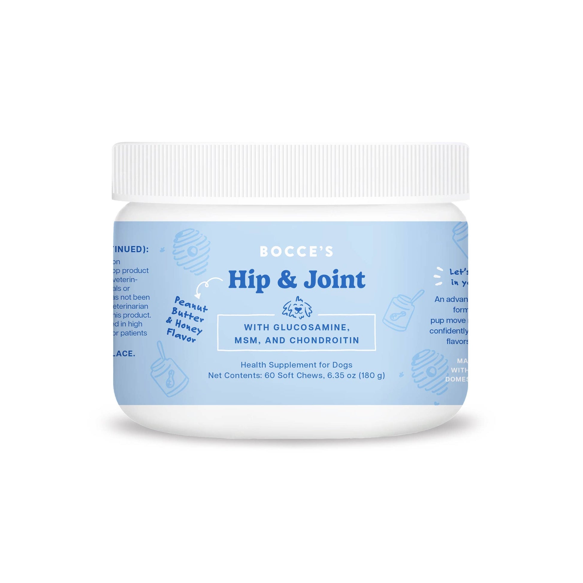 Bocce's Bakery Hip & Joint Soft Chew Dog Supplement 60 Count