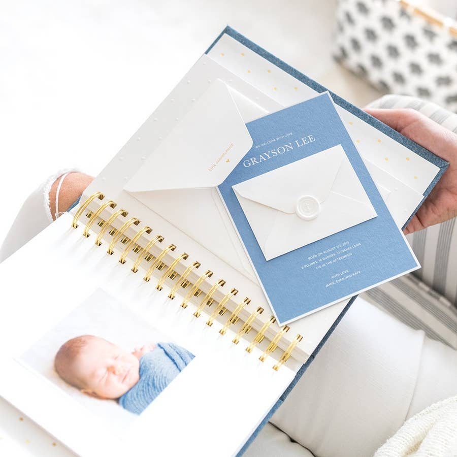 Baby Book - Chambray