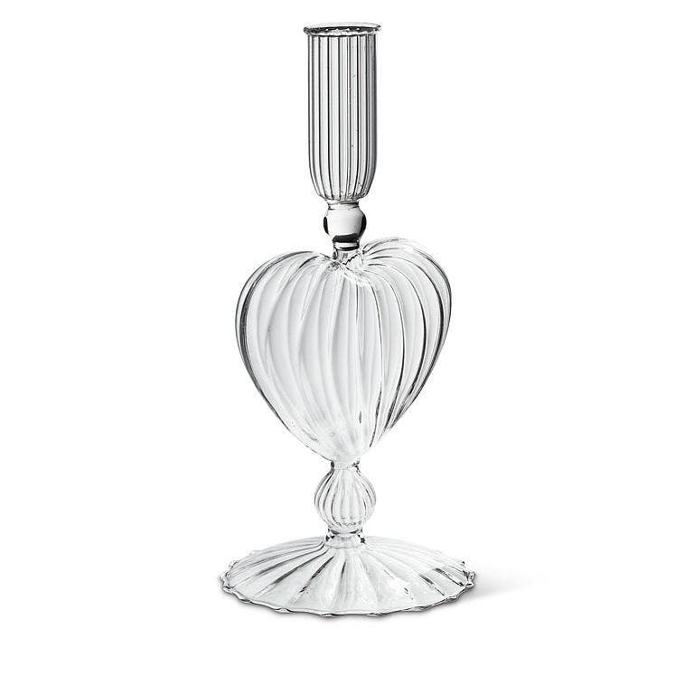 Heart Taper Holder-8"H