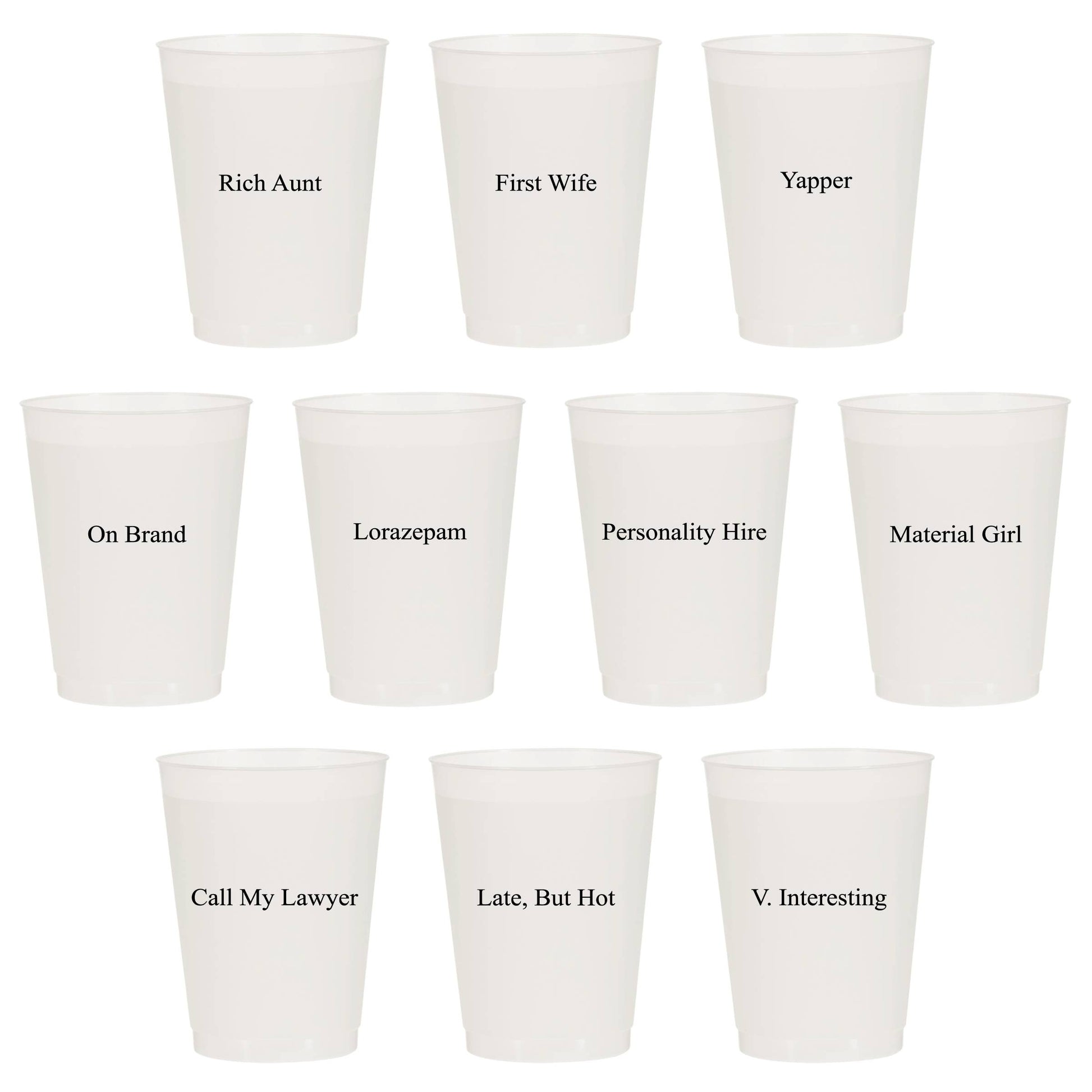 Rich Girl Summer Frosted Cups-Summer
