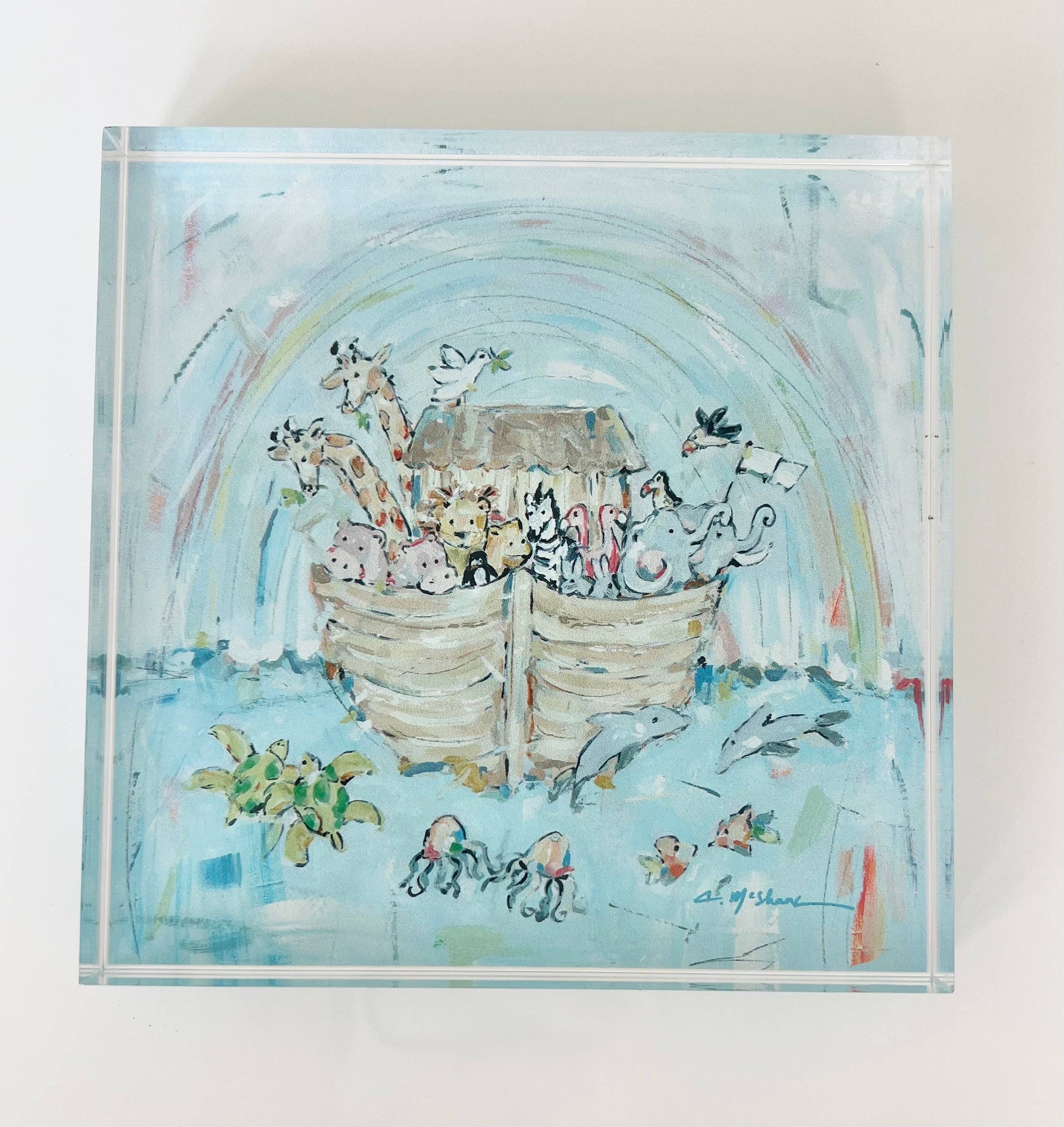"Noah's Arks III" acrylic shelfie