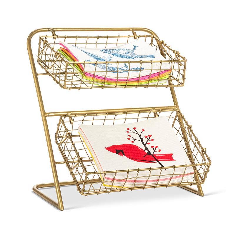 Storage Stand with 2 Trays-14"H