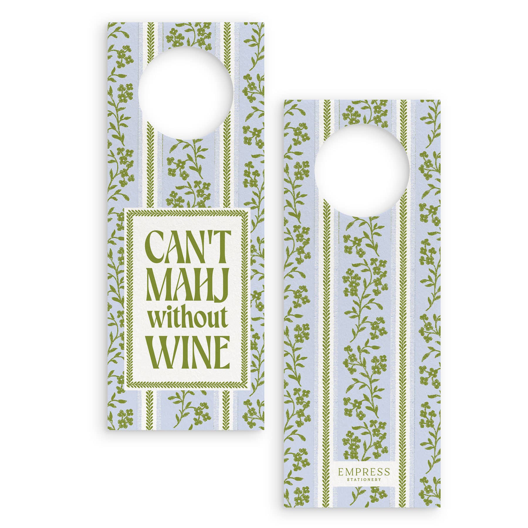  Imperial Gardens Mahjong Wine Bottle Gift Tag 