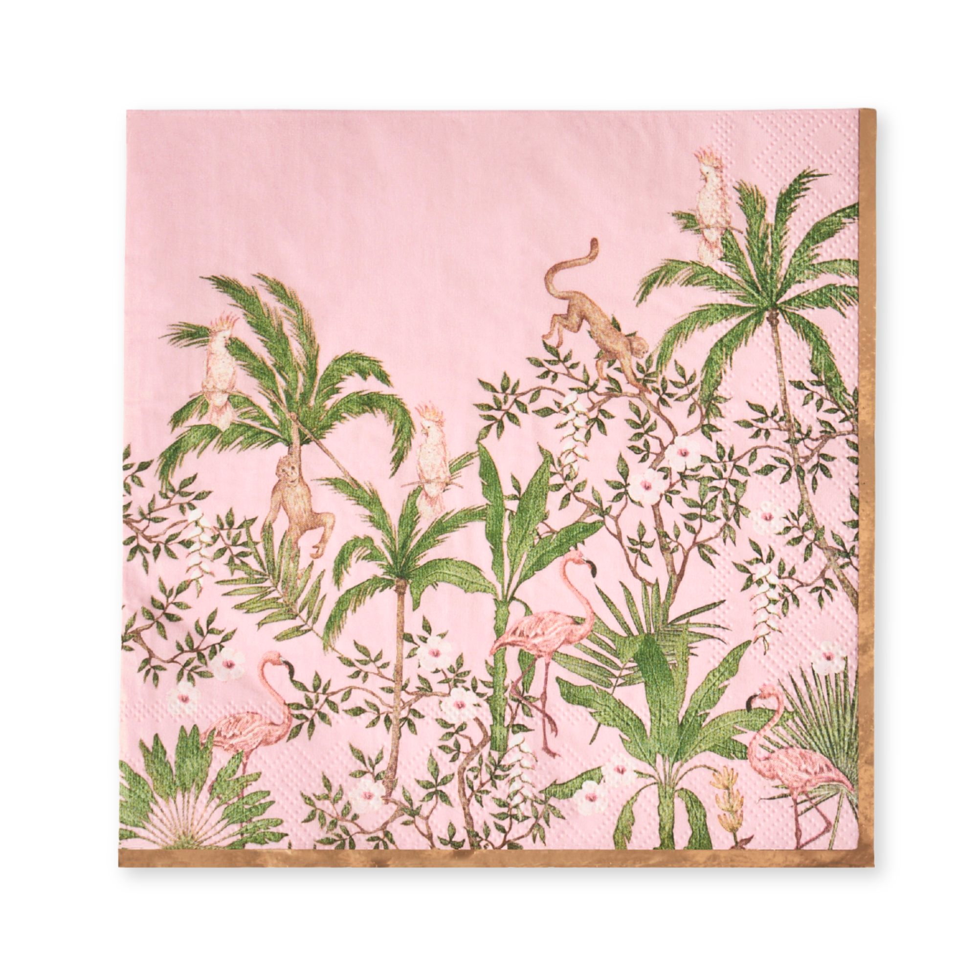 Palm Beach - Pink & Green Large Paper Napkins