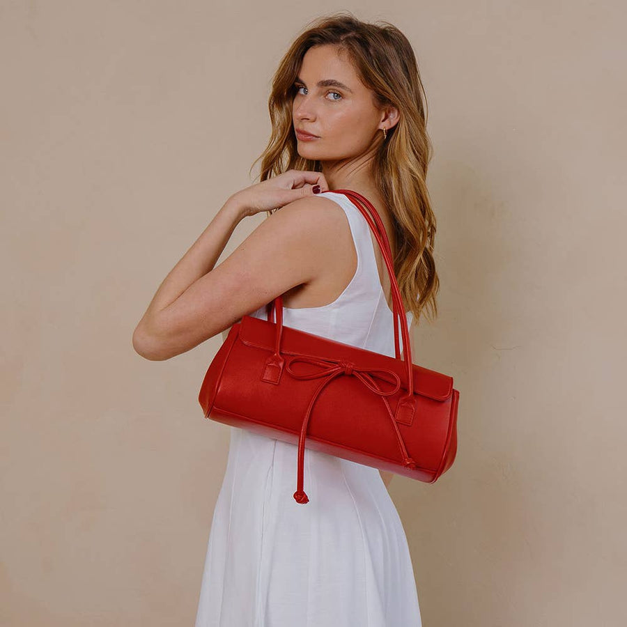 Bowie Bone Recycled Vegan Shoulder Bag