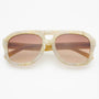 Voyager Acetate Oversized Aviator Sunglasses