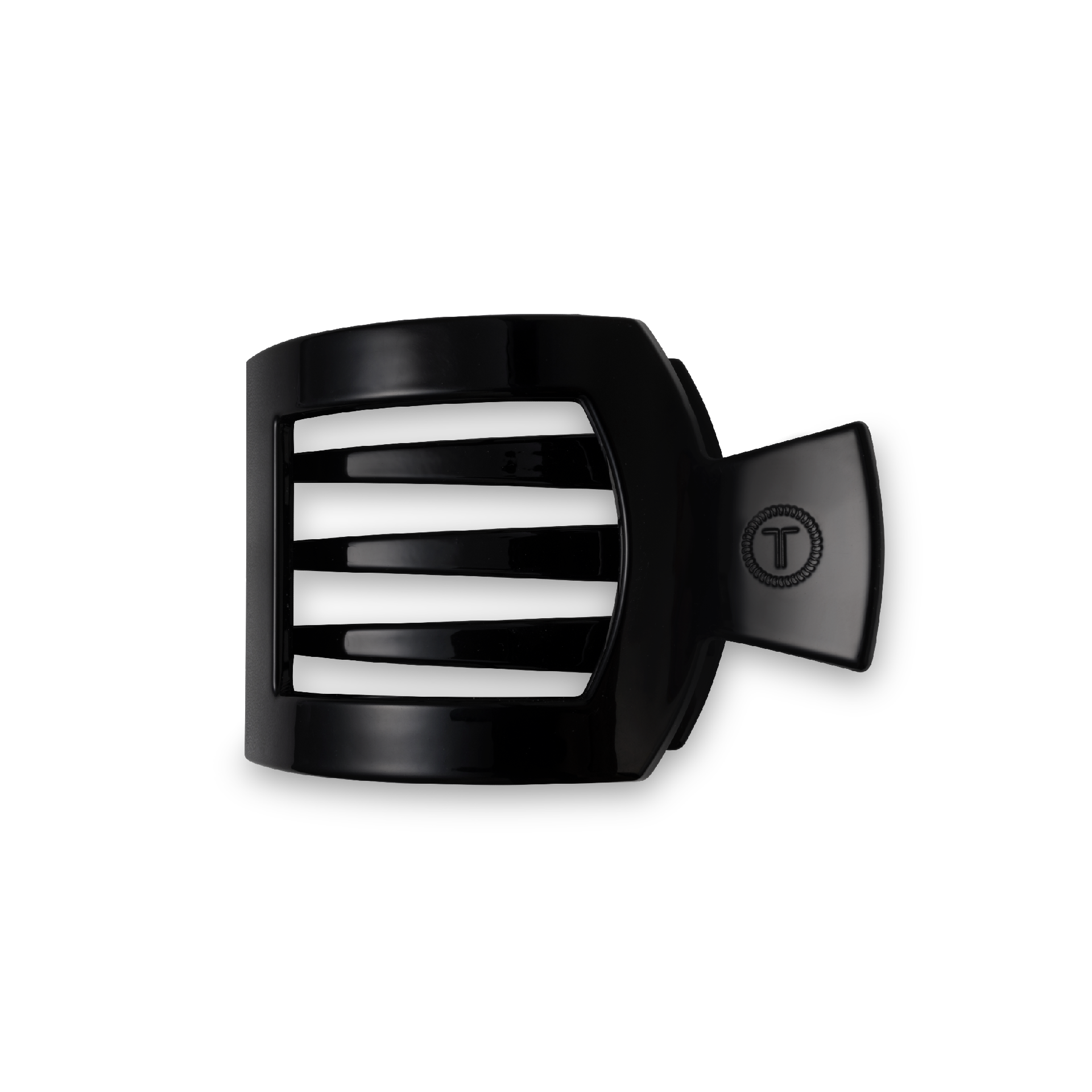 Square Flat Hair Clip | Small | Jet Black