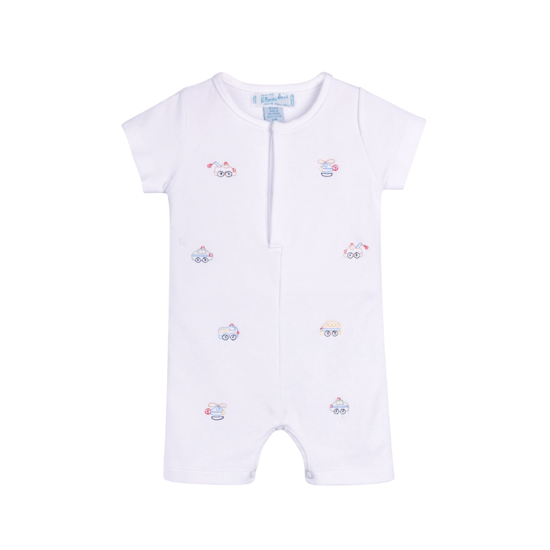 Vehicle Embroidered Cotton Shortall