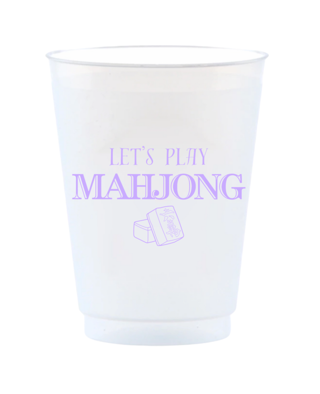 Let's Play Mahjong Reusable Frost Flex Cups