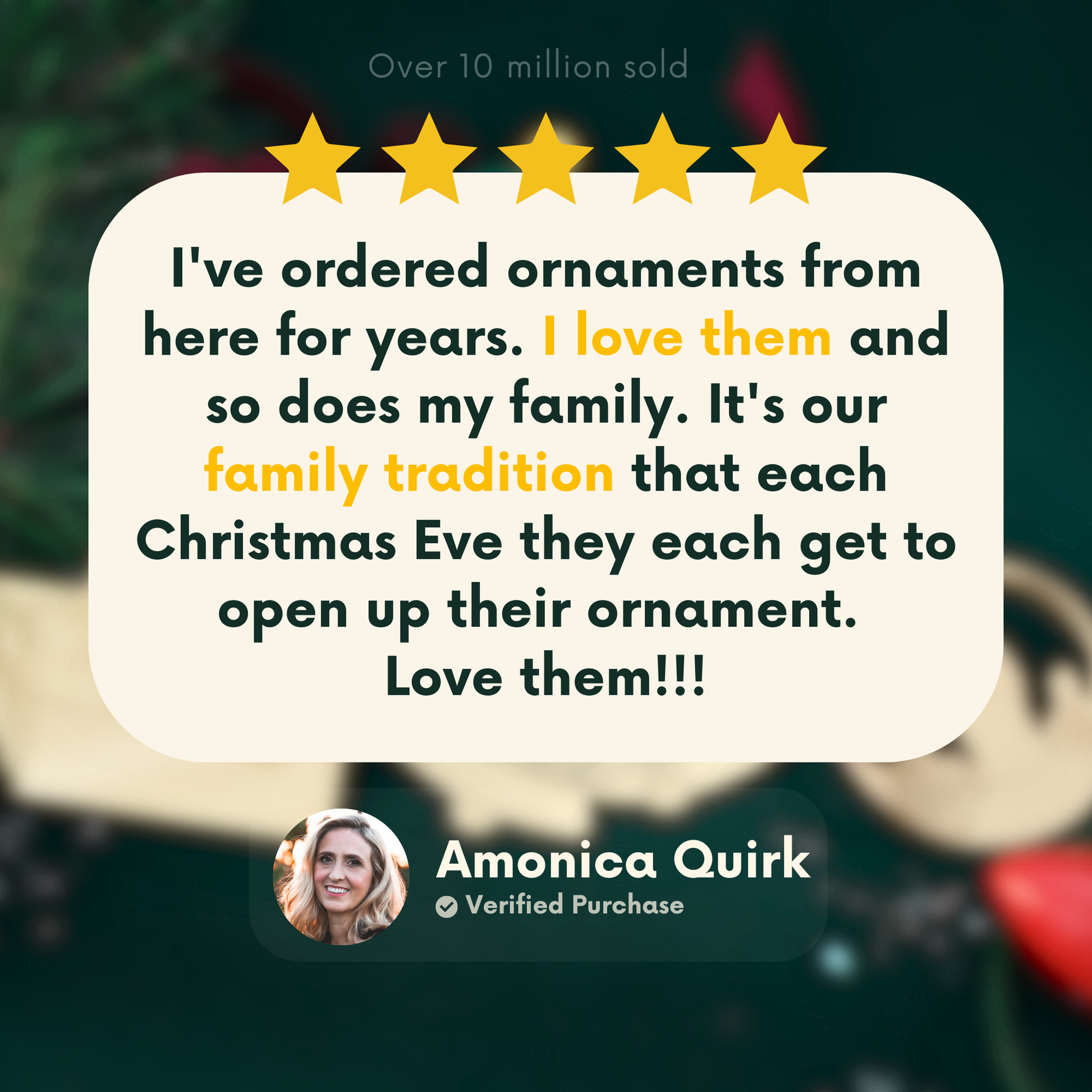 Gold Teddy Bear Christmas Ornament