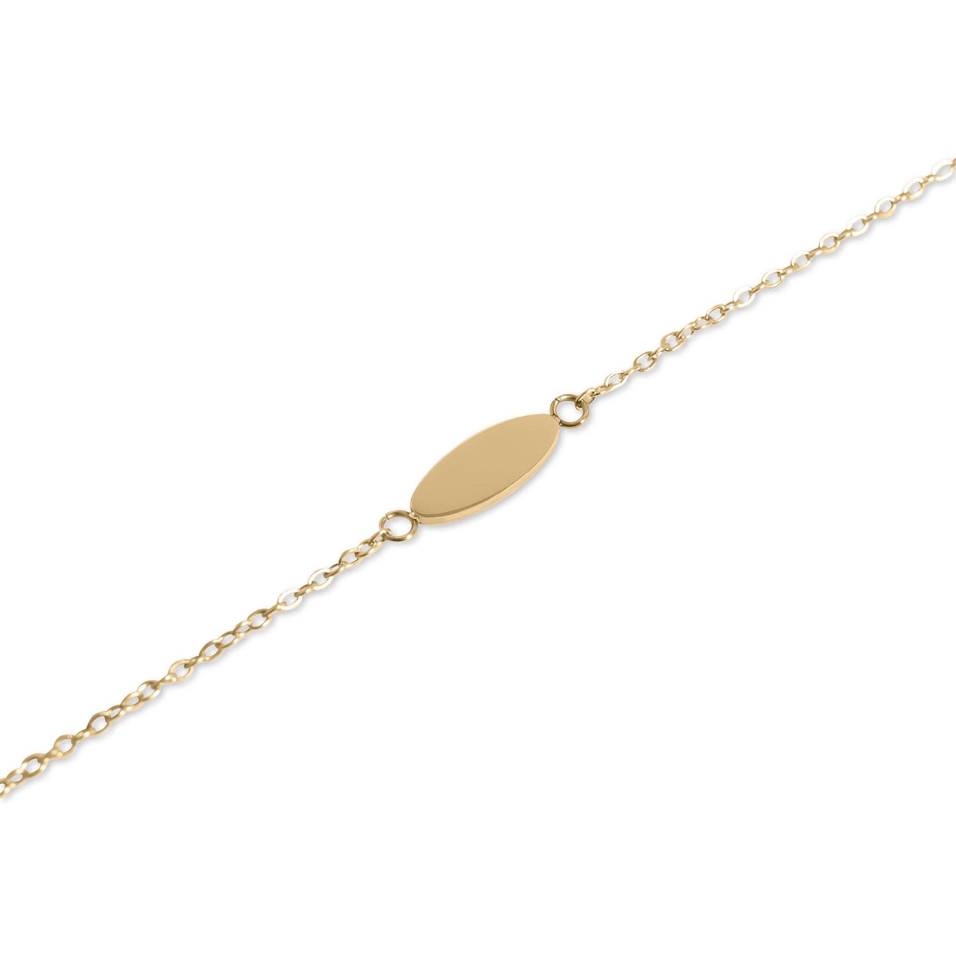 18K Gold PVD Stainless Steel Blank Bracelet