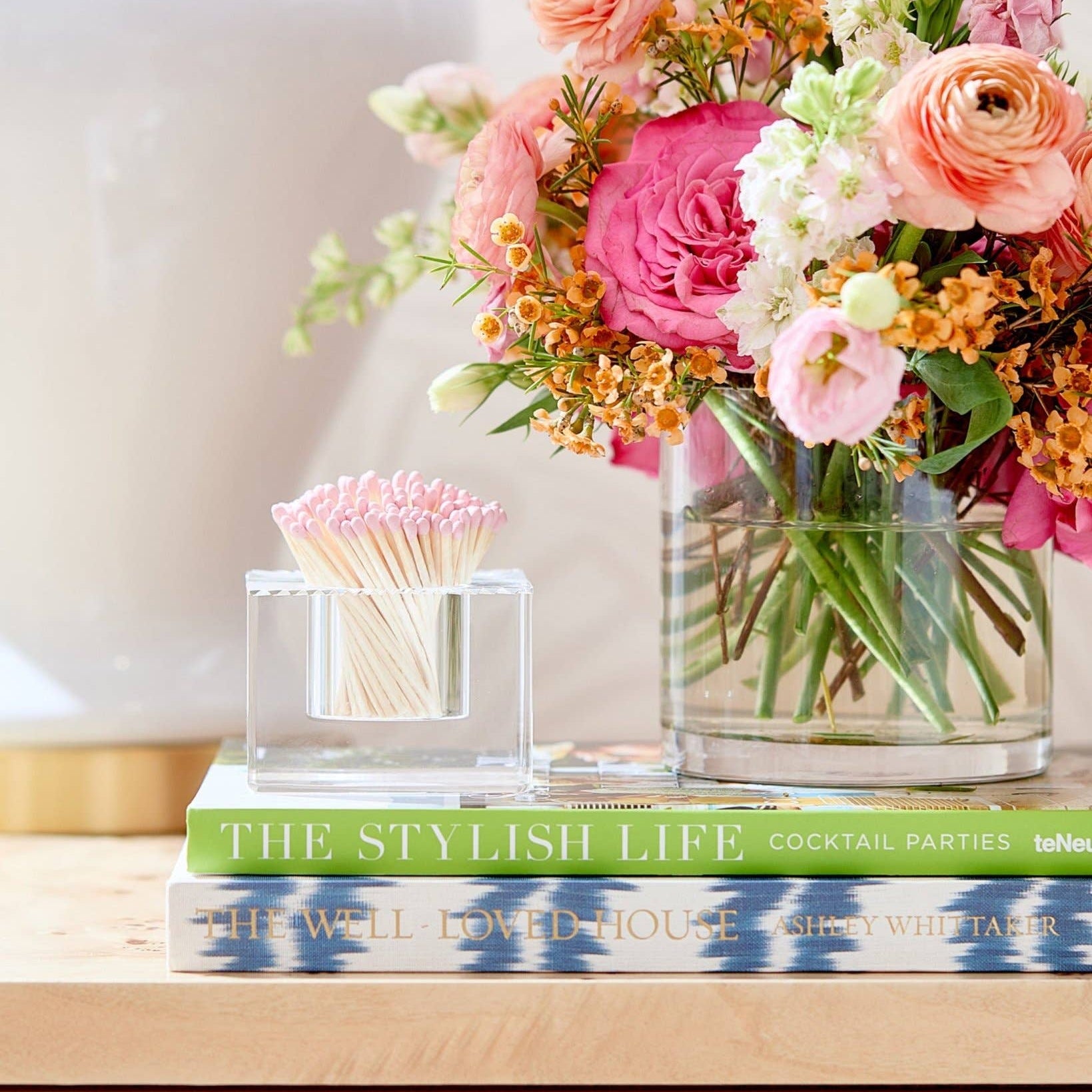 Square Match Striker | Light Pink Matches