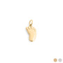 18K Gold PVD Stainless Steel Baby Foot Charm