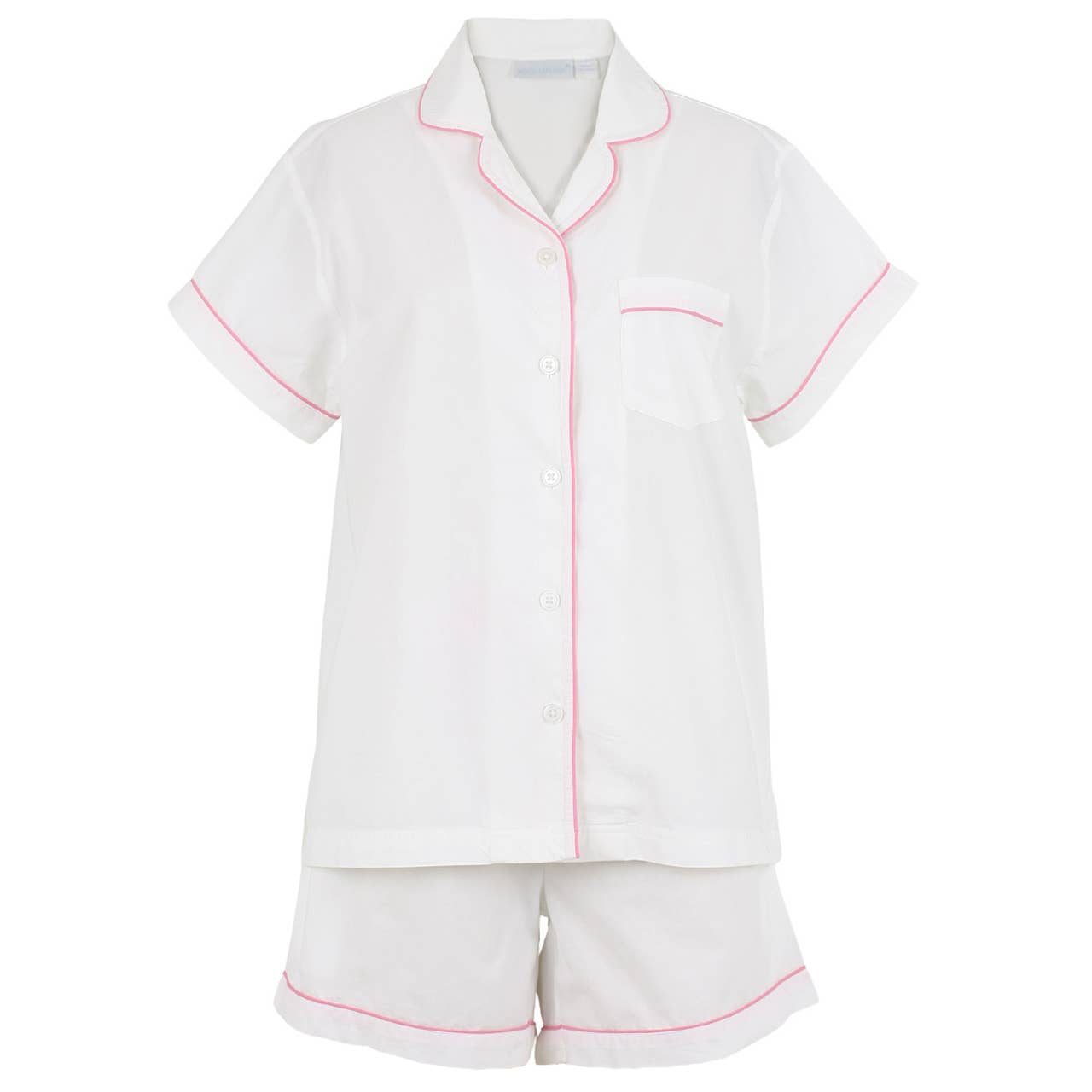 Logan Pink Short Sleeve Shorty Pajamas