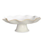 ENCANTO Carola Pedestal Cake Plate (White and Cream)