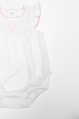 Pip Flutter Bubble - Pink Cross 0-3 mo