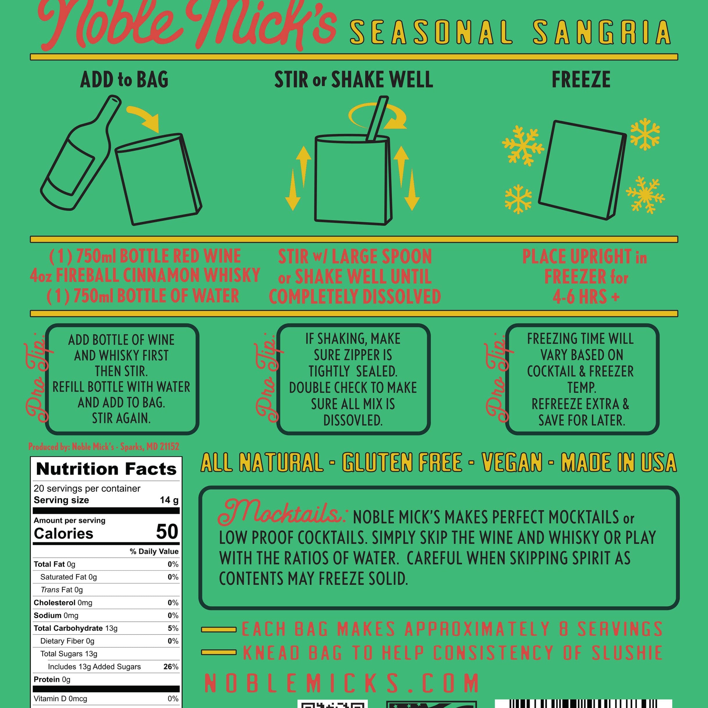 Seasonal Sangria Frozen Cocktail