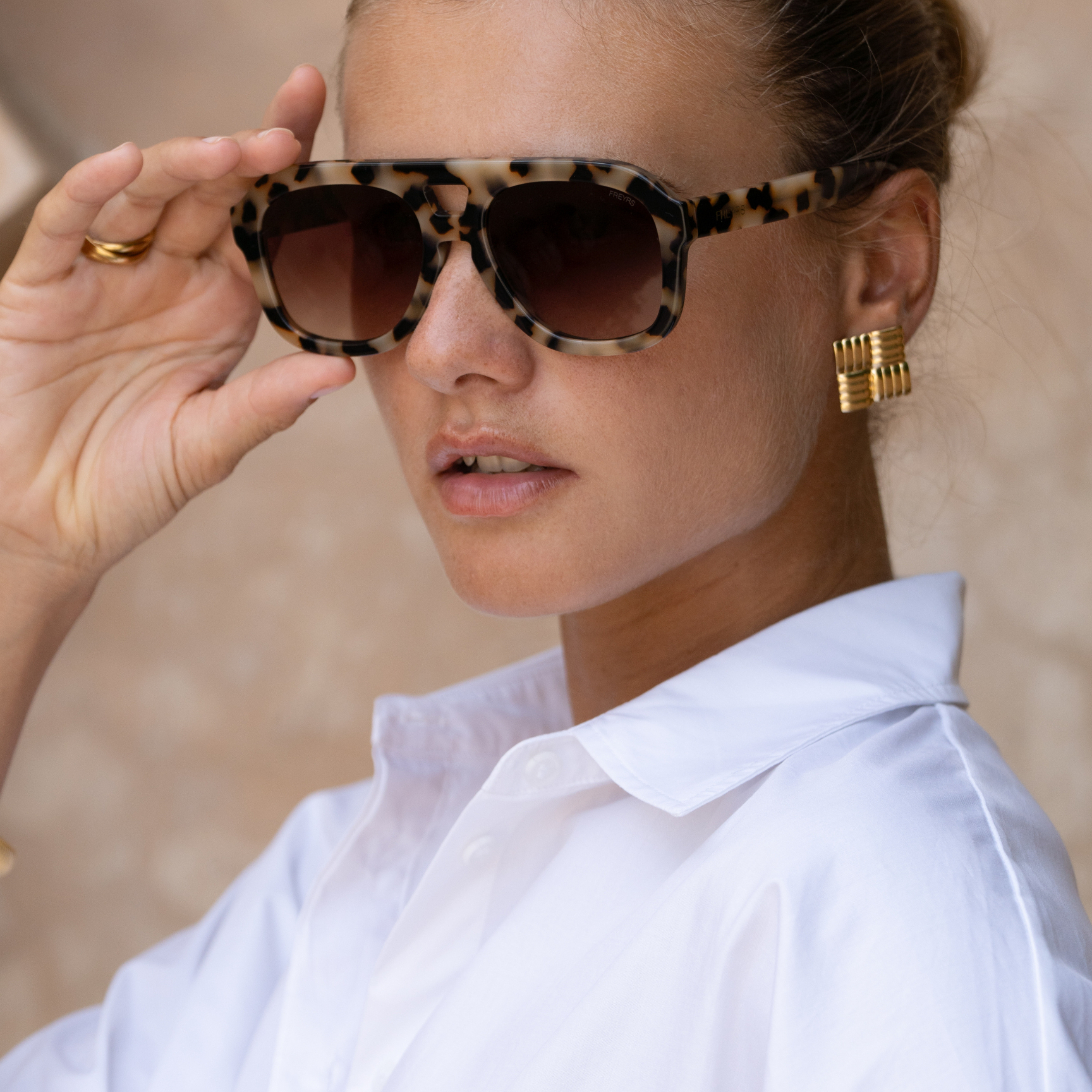 Voyager Acetate Oversized Aviator Sunglasses