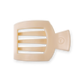 Square Flat Hair Clip | Medium | Almond Beige
