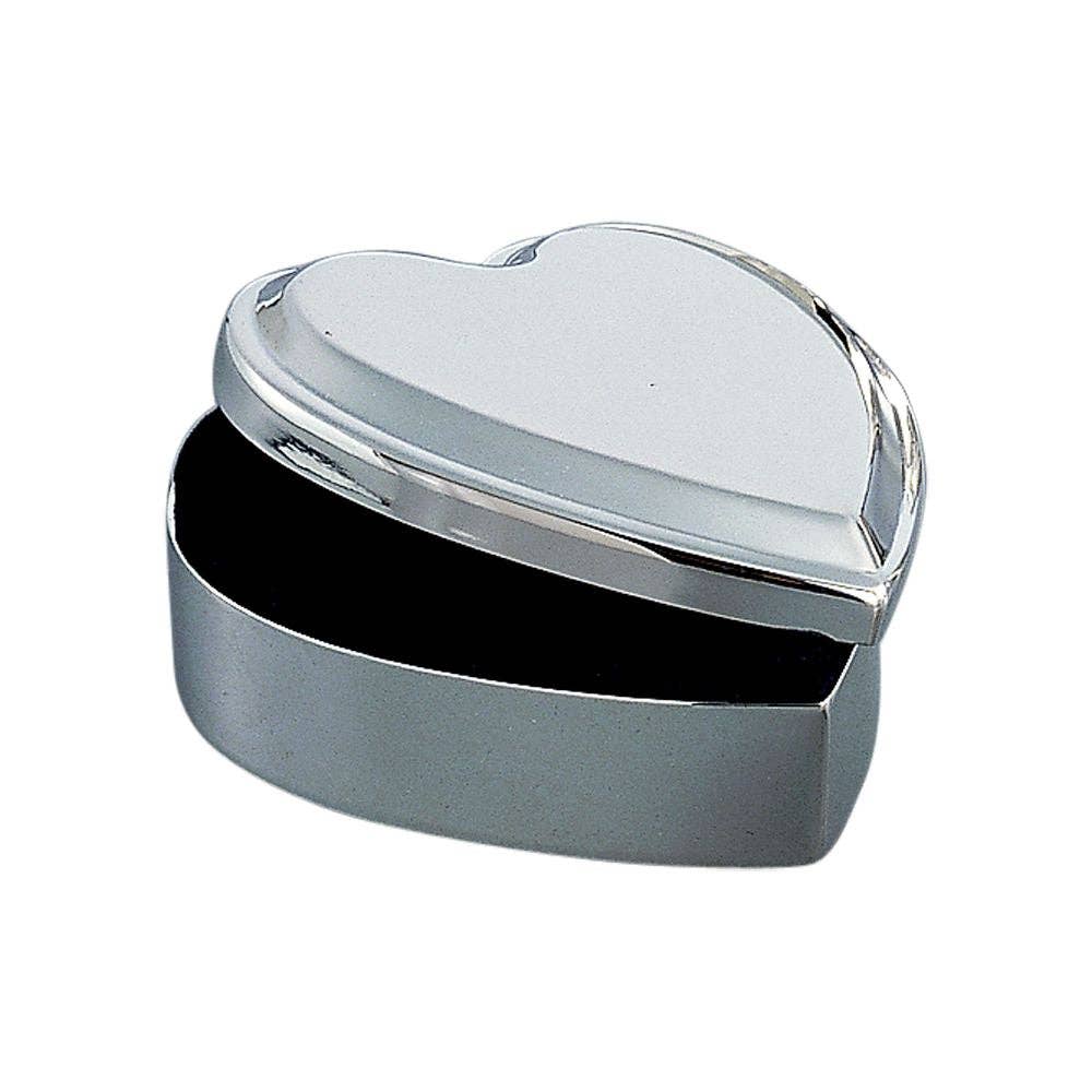 Polished Heart Shaped Jewelry Box