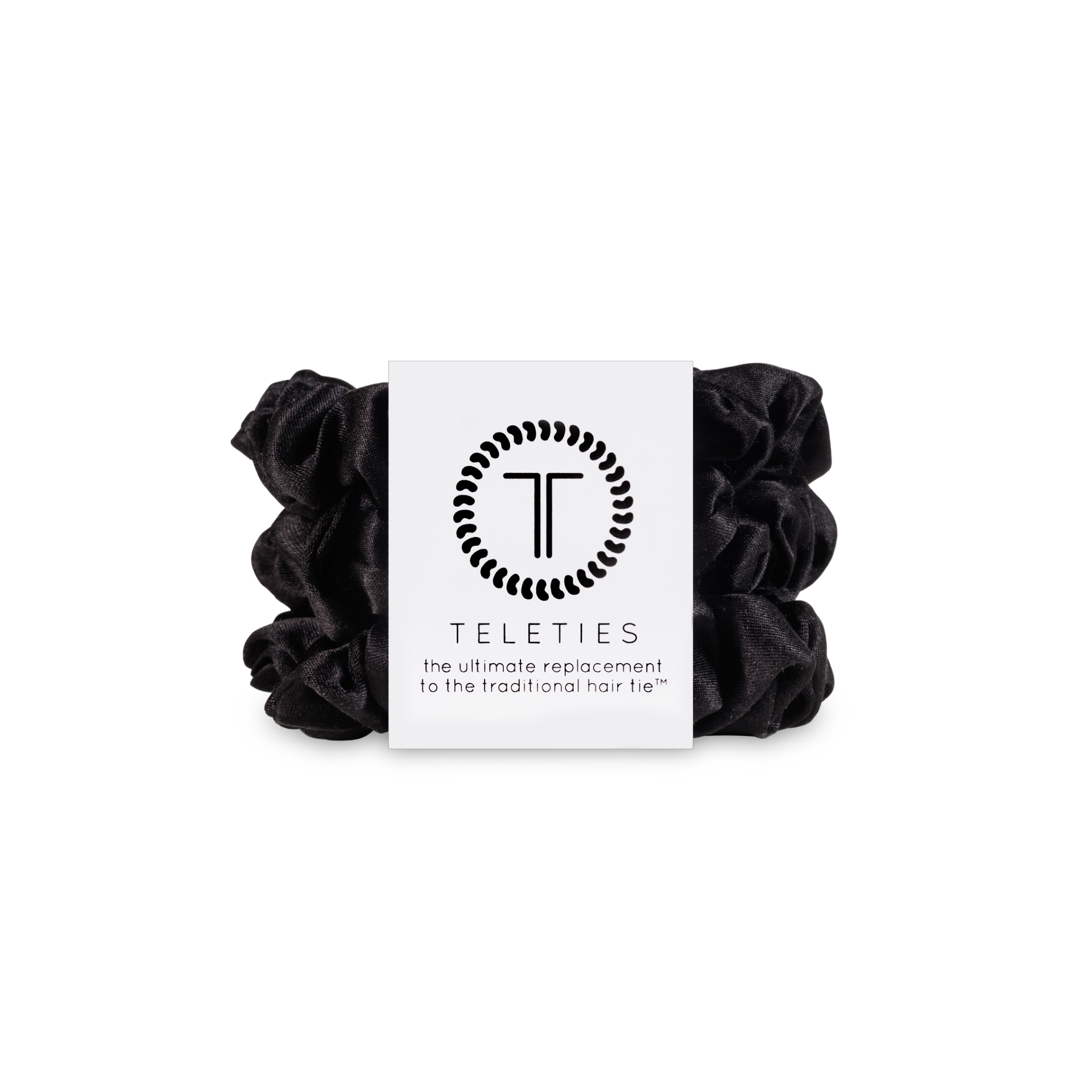 Silk Hair Scrunchie | Small | Jet Black