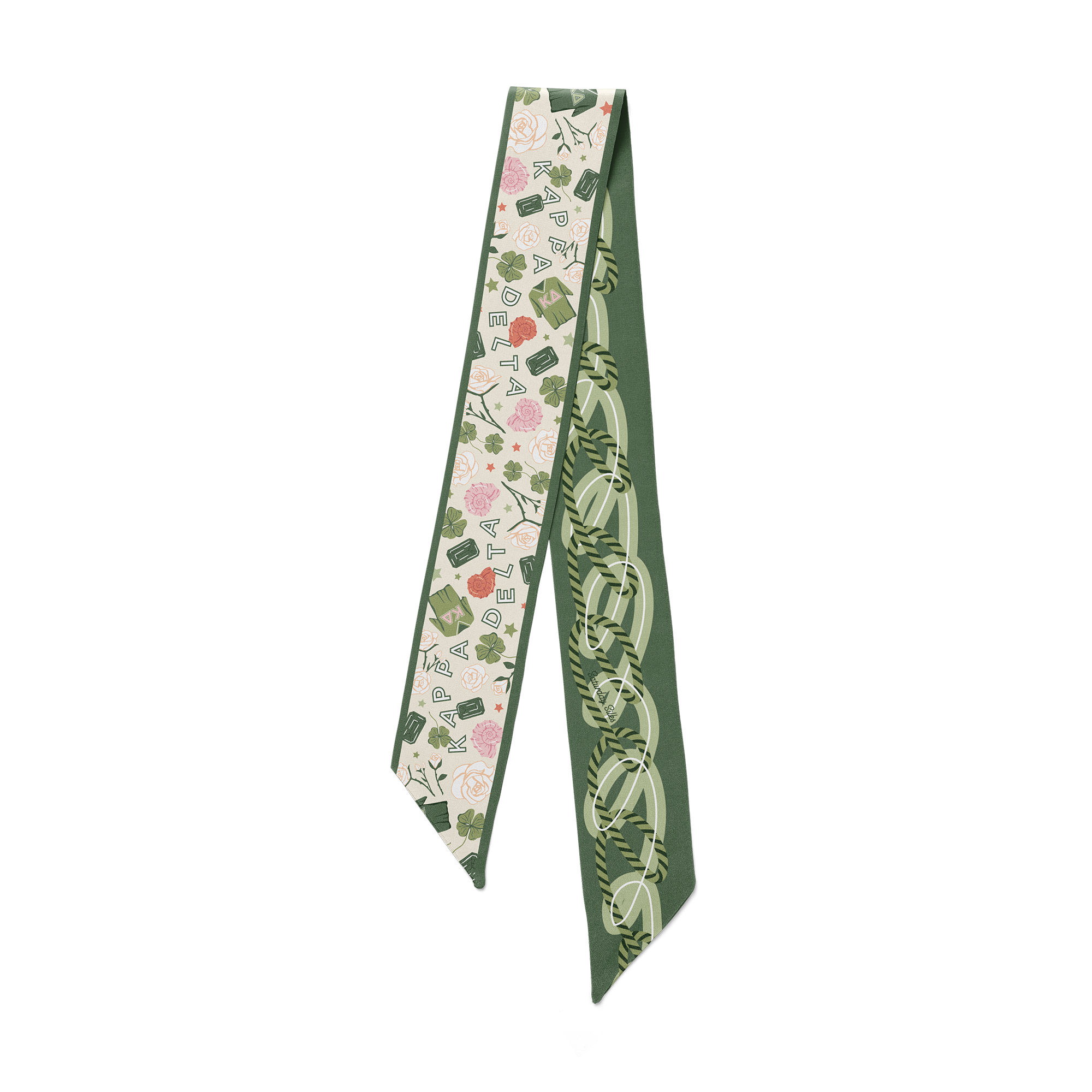 Kappa Delta Skinny Scarf