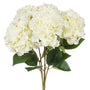 Large 5 Stem Hydrangea Bouquet-White-20"H