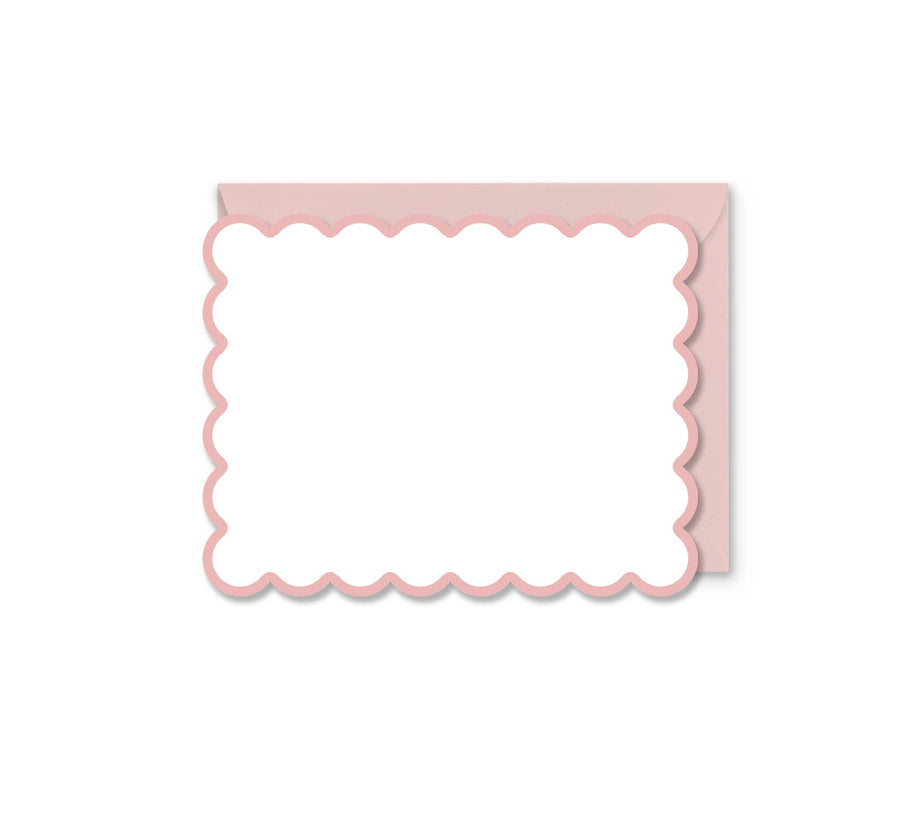 Scallop Pink Notecards | Set of 8