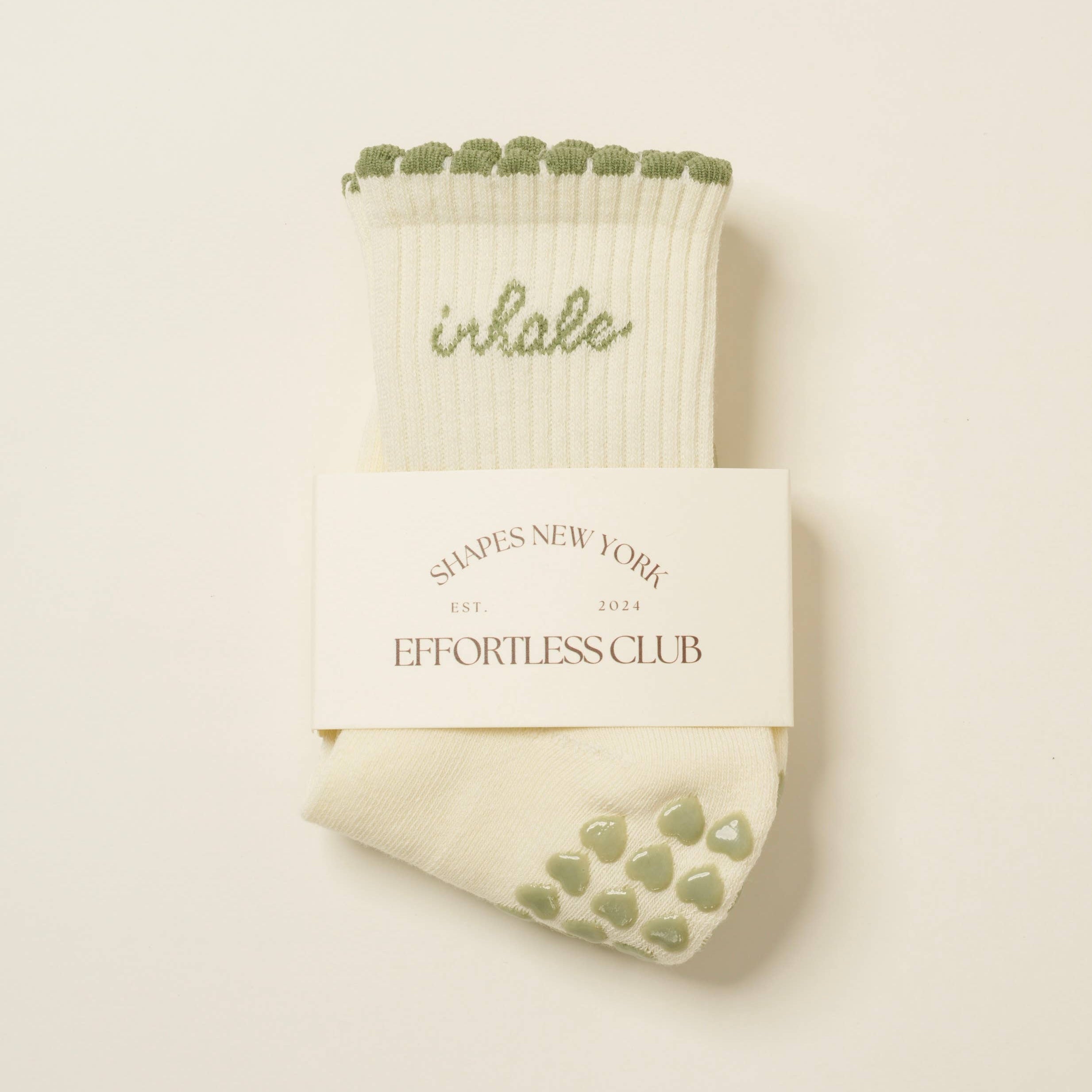 Inhale Exhale Grip Sock, Pilates Socks
