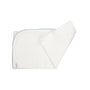 White/Blue Pointelle Knit Swaddle Blanket