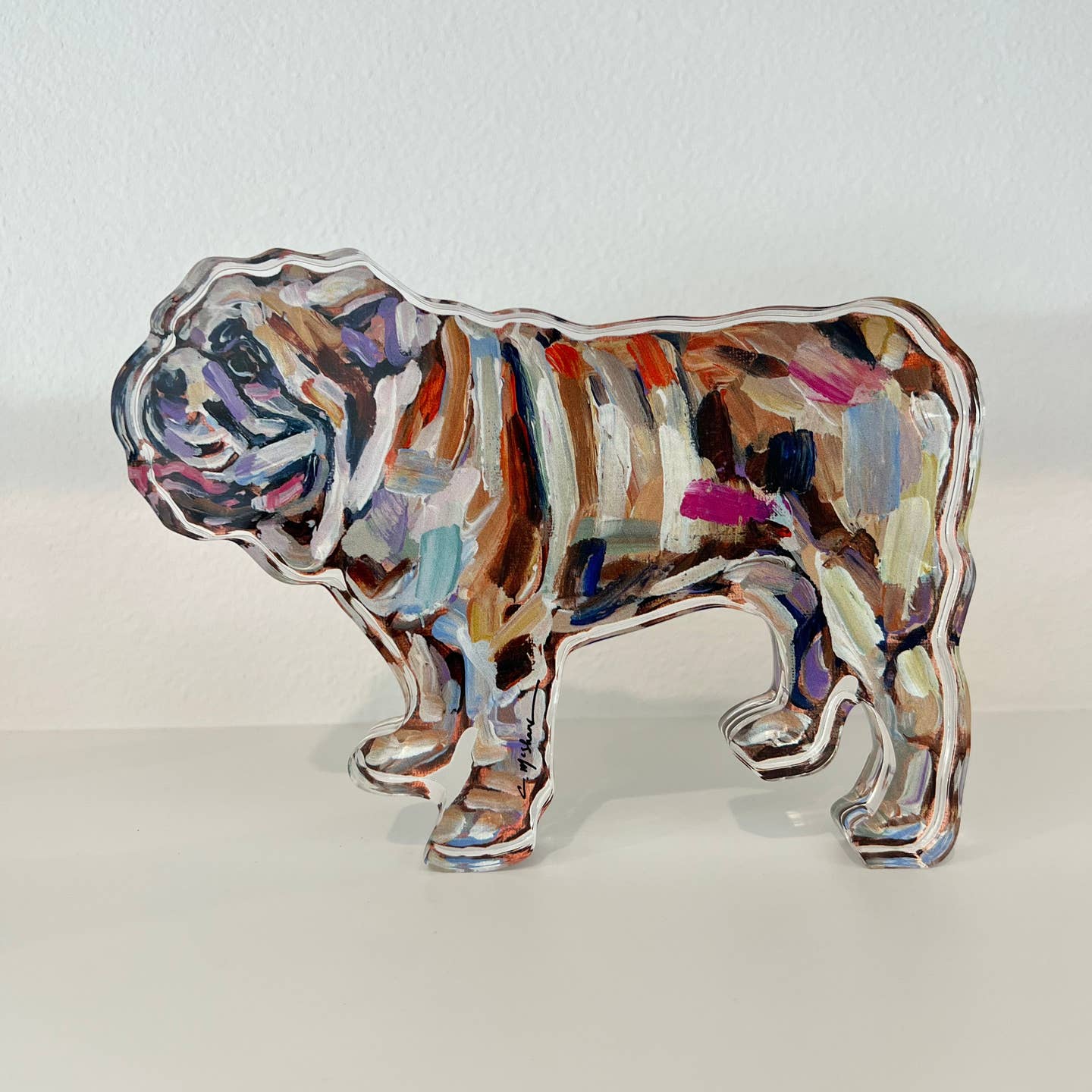 "Bulldog" Acrylic Block