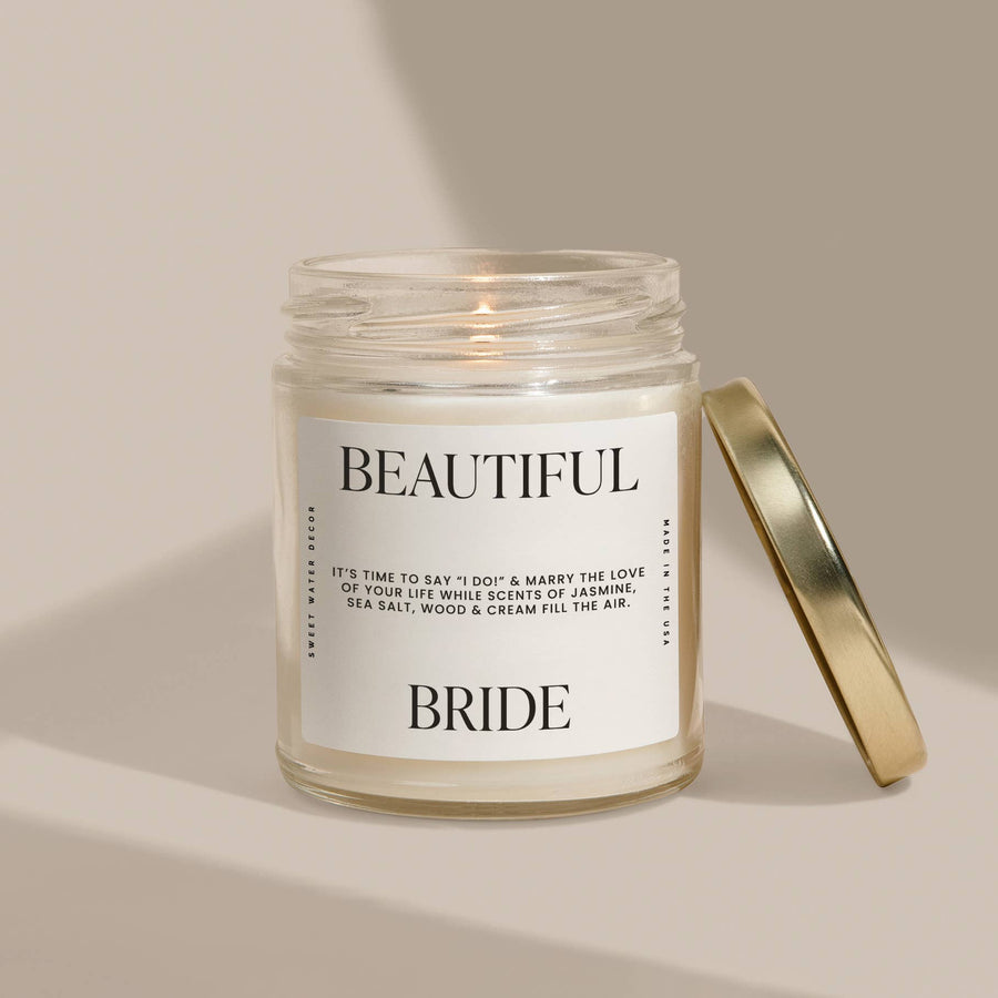 Beautiful Bride 9 oz Soy Candle - Gifts & Home Decor