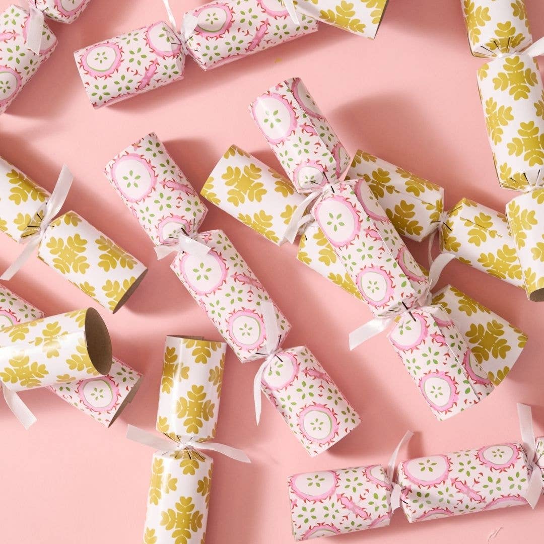 Brushstrokes Citrine Party Crackers