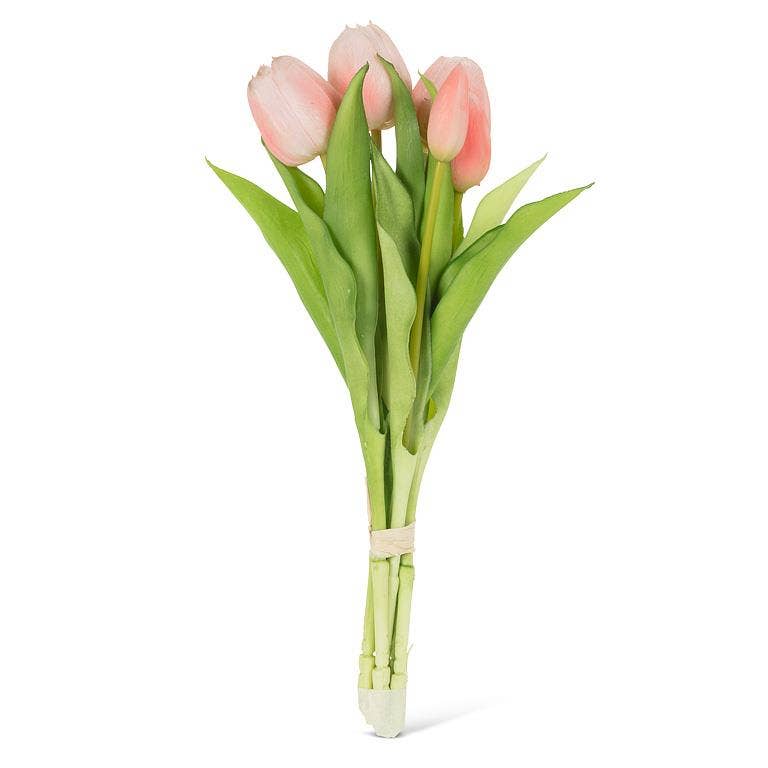 Lifelike 5 Stem Tulip Bunch-12"H