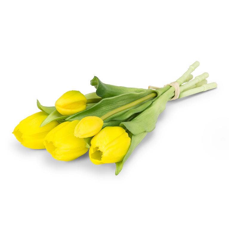 Lifelike 5 Stem Tulip Bunch-12"H