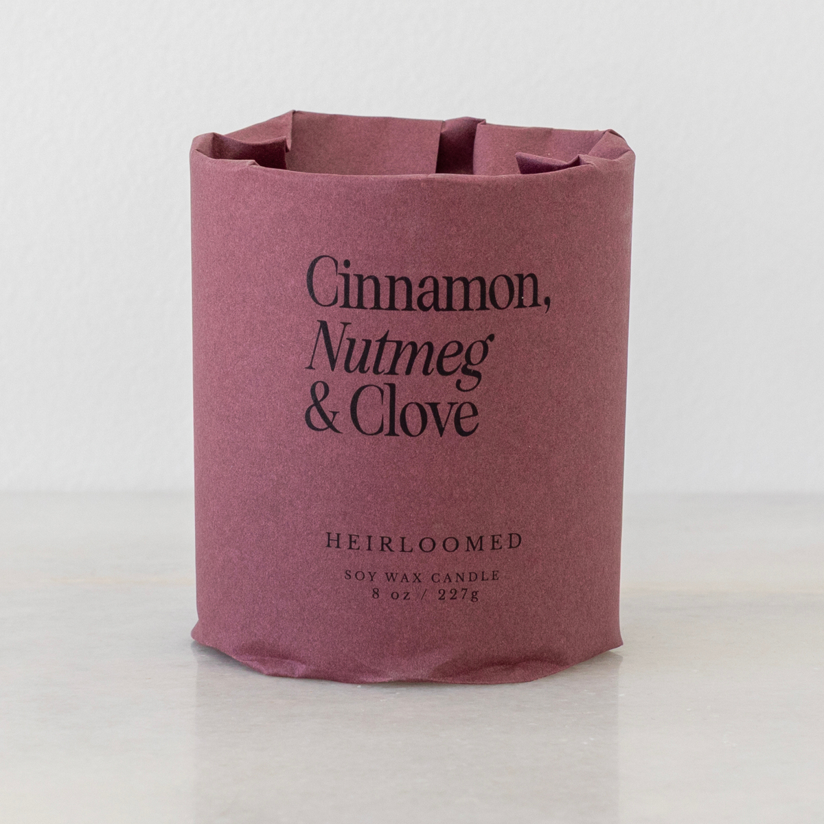 Heirloomed Candle - Cinnamon, Nutmeg & Clove - Christmas