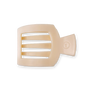 Almond Beige Flat Square Hair Clip